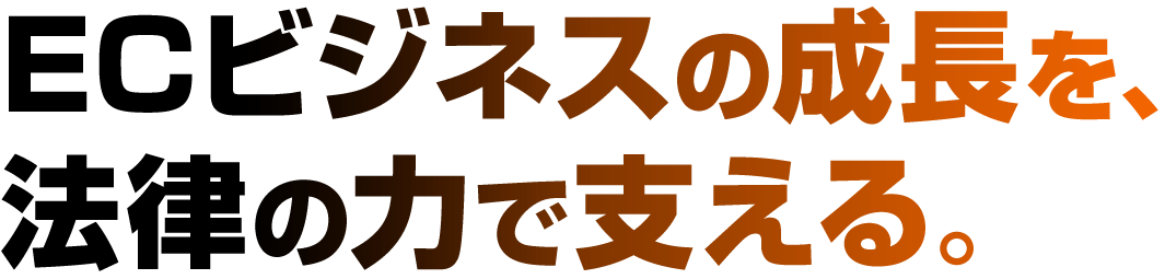 ECビジネスの成長を、法律の力で支える。